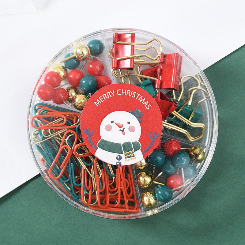 Wholesale Christmas Transparent Cultural Thumbtack Ticket Clip